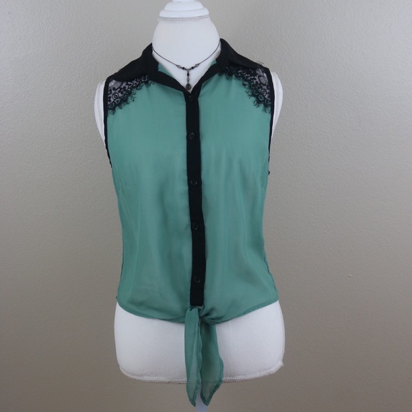 Sheer Lace Top - Picture 1 of 4